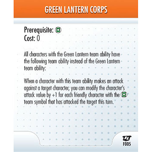 Heroclix DC Justice League F005 Green Lantern Corps