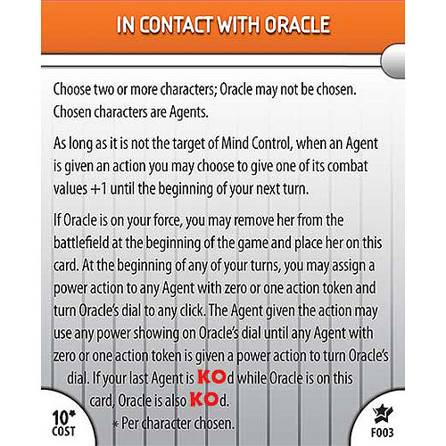Heroclix DC Legacy F003 In Contact With Oracle