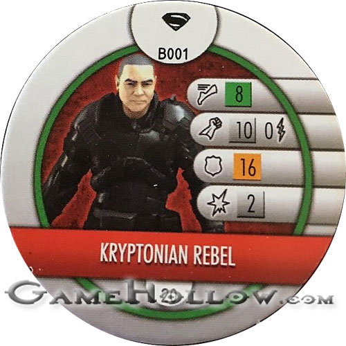 Heroclix DC Man of Steel B001 Kryptonian Rebel (bystander token)