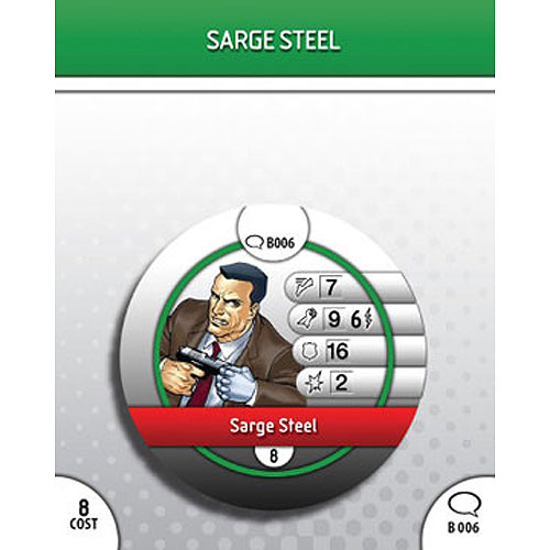 Heroclix DC Origin B006 Sarge Steel