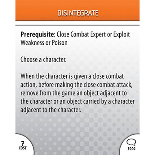 Heroclix DC Origin F002 Disintegrate