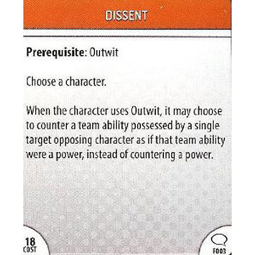 Heroclix DC Origin F003 Dissent