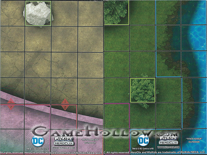 Heroclix Maps, Tokens, Objects, Online Codes Map Metal Arena / Titan Tower (Rebirth)