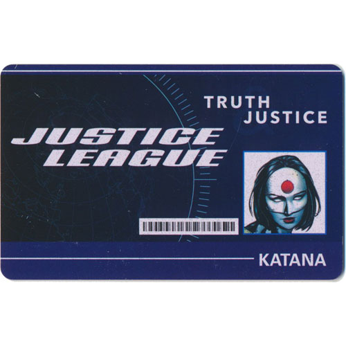 Heroclix DC Worlds Finest WFID-019 ID Card Katana