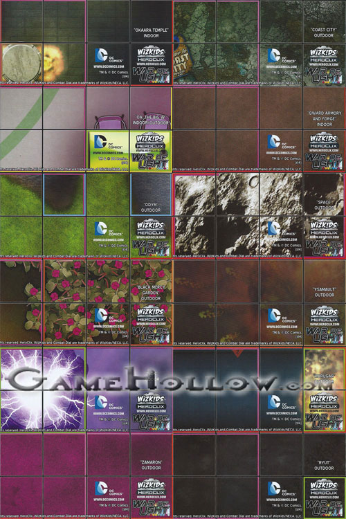 Heroclix Maps, Tokens, Objects, Online Codes Map Set War of Light OP Kit 6 Map Lot