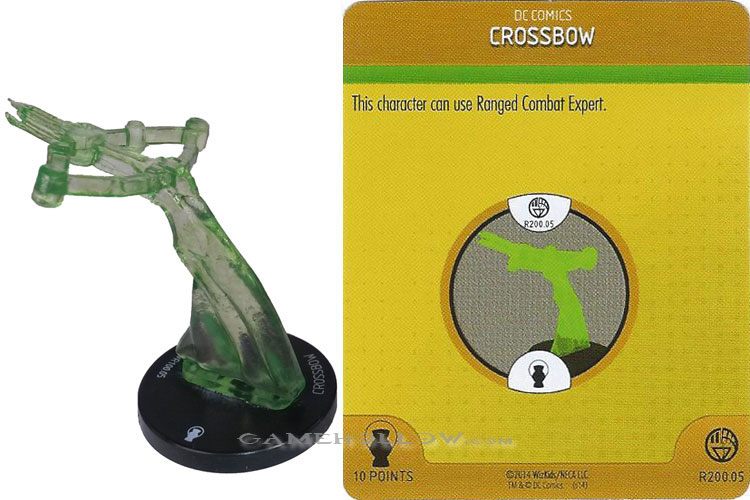 Heroclix DC War of Light OP R200.05 Construct Green Crossbow 3D Relic LE OP Kit