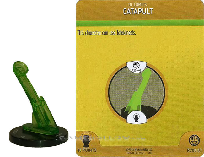Heroclix DC War of Light OP R200.07 Construct Green Catapult 3D Relic LE OP Kit