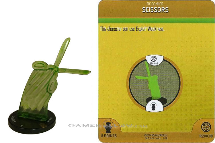 Heroclix DC War of Light OP R200.08 Construct Green Scissors 3D Relic LE OP Kit