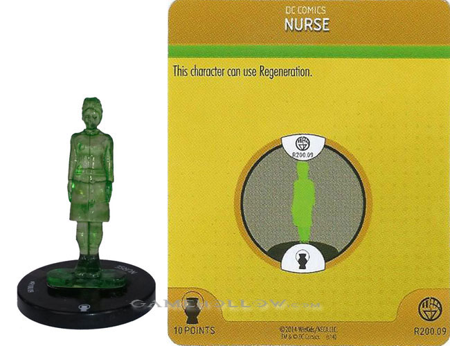 Heroclix DC War of Light OP R200.09 Construct Green Nurse 3D Relic LE OP Kit