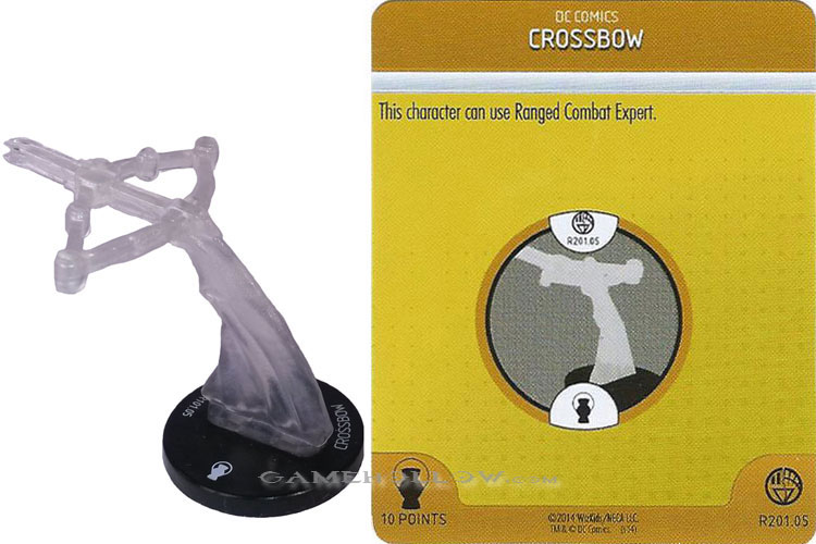 Heroclix DC War of Light OP R201.05 Construct White Crossbow 3D Relic SR