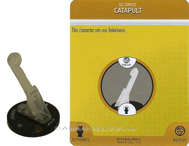 Heroclix DC War of Light OP R201.07 Construct White Catapult 3D Relic SR