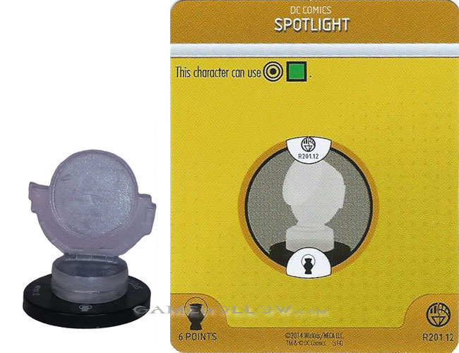 Heroclix DC War of Light OP R201.12 Construct White Spotlight 3D Relic SR