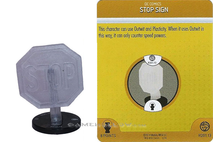 #R201.13 - Construct White Stop Sign 3D Relic SR
