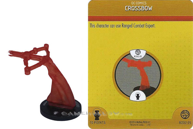 Heroclix DC War of Light OP R202.05 Construct Red Crossbow 3D Relic SR