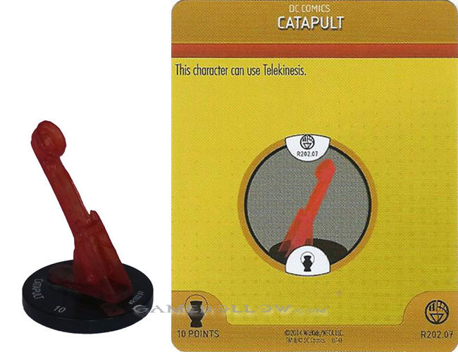 Heroclix DC War of Light OP R202.07 Construct Red Catapult 3D Relic SR