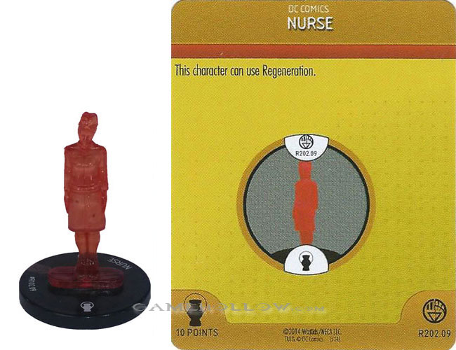 Heroclix DC War of Light OP R202.09 Construct Red Nurse 3D Relic SR