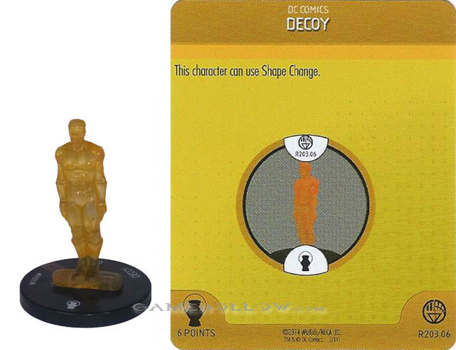 Heroclix DC War of Light OP R203.06 Construct Orange Decoy 3D Relic SR