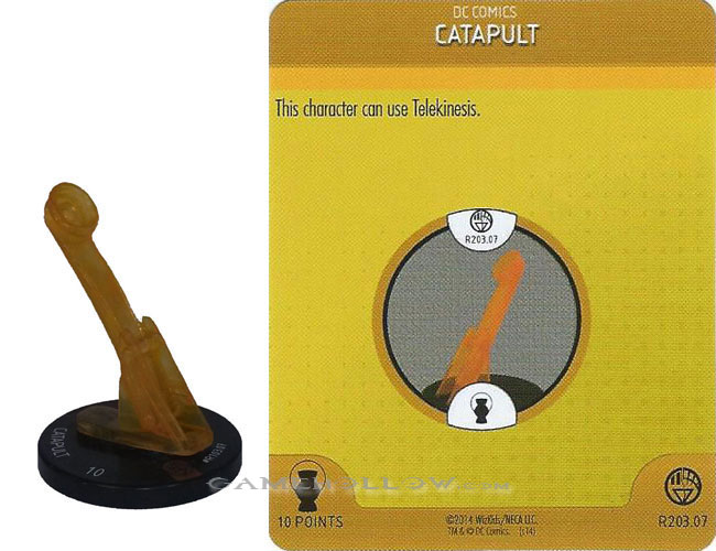 Heroclix DC War of Light OP R203.07 Construct Orange Catapult 3D Relic SR