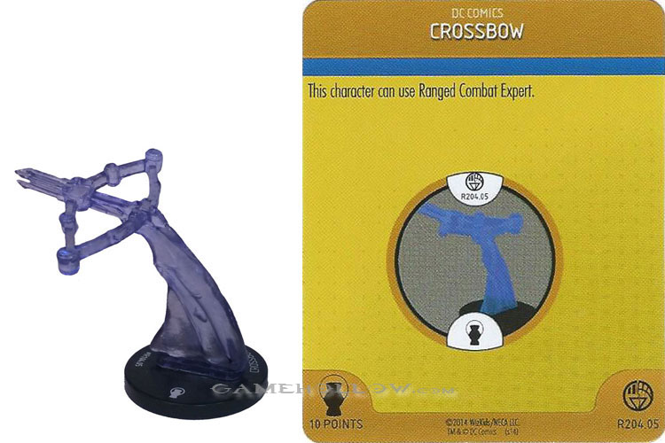 Heroclix DC War of Light OP R204.05 Construct Indigo Crossbow 3D Relic SR