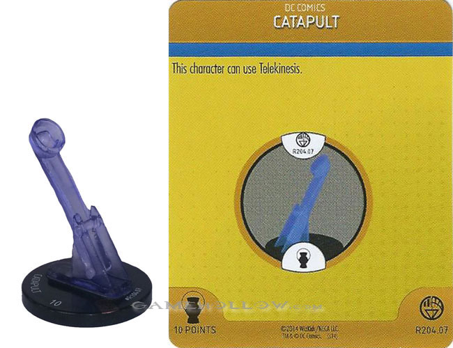 Heroclix DC War of Light OP R204.07 Construct Indigo Catapult 3D Relic SR