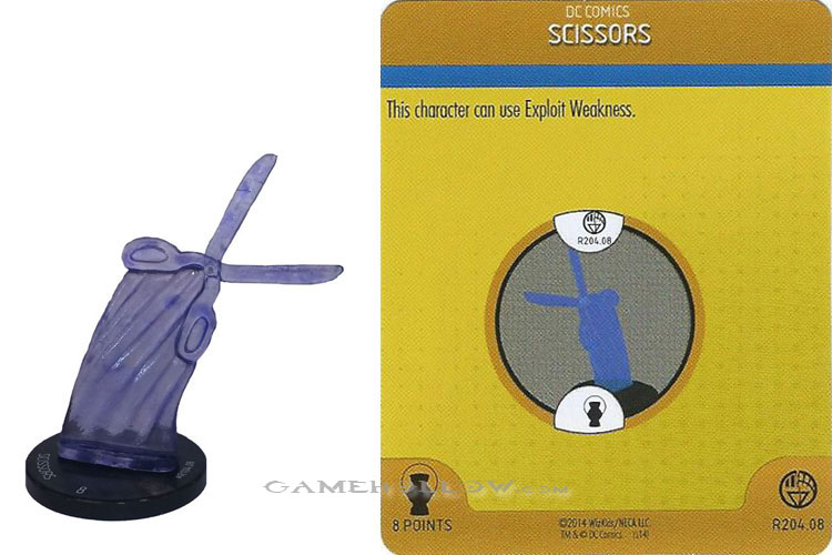 Heroclix DC War of Light OP R204.08 Construct Indigo Scissors 3D Relic SR