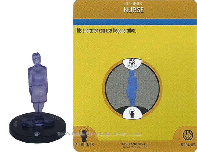 Heroclix DC War of Light OP R204.09 Construct Indigo Nurse 3D Relic SR