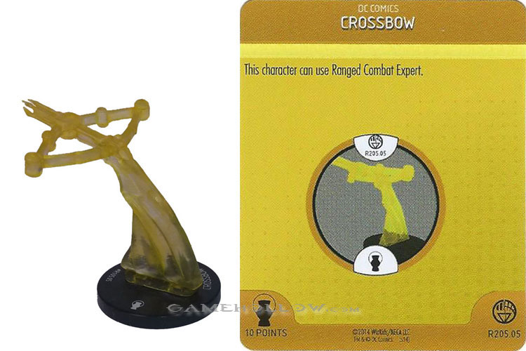 Heroclix DC War of Light OP R205.05 Construct Yellow Crossbow 3D Relic SR