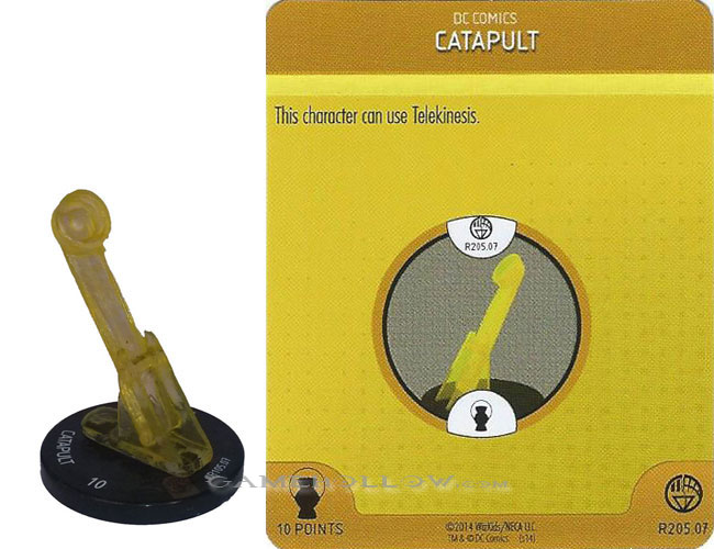 Heroclix DC War of Light OP R205.07 Construct Yellow Catapult 3D Relic SR