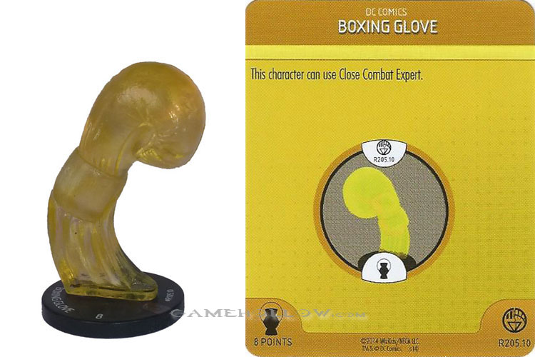 Heroclix DC War of Light OP R205.10 Construct Yellow Boxing Glove 3D Relic SR