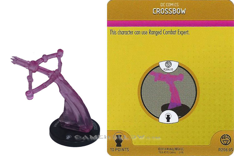 Heroclix DC War of Light OP R206.05 Construct Violet Crossbow 3D Relic SR