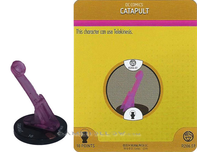 Heroclix DC War of Light OP R206.07 Construct Violet Catapult 3D Relic SR