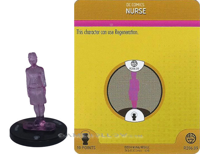 Heroclix DC War of Light OP R206.09 Construct Violet Nurse 3D Relic SR