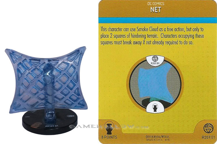 Heroclix DC War of Light OP R207.01 Construct Blue Net 3D Relic SR