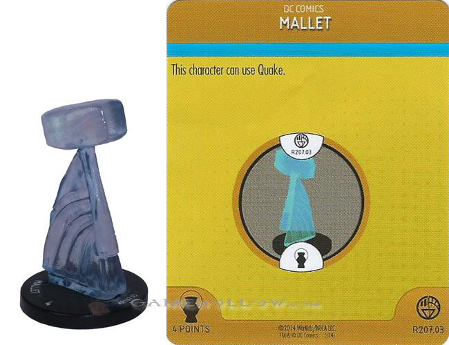 Heroclix DC War of Light OP R207.03 Construct Blue Mallet 3D Relic SR