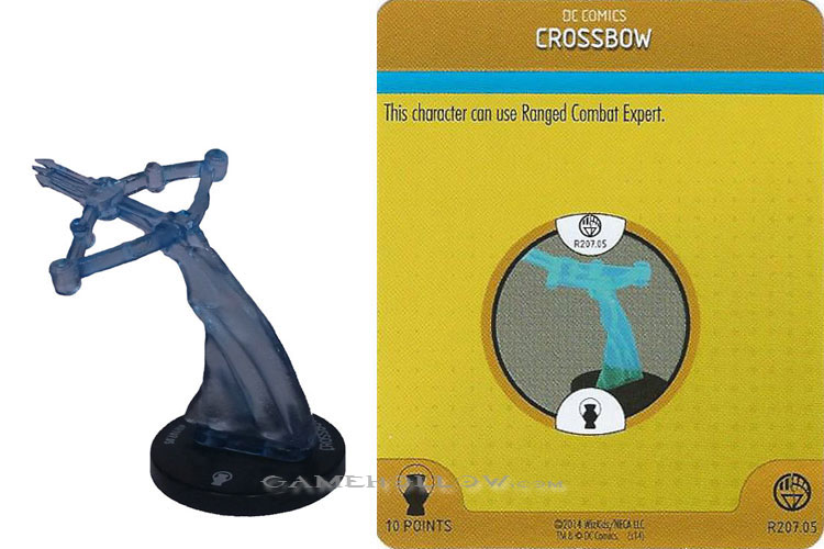 Heroclix DC War of Light OP R207.05 Construct Blue Crossbow 3D Relic SR