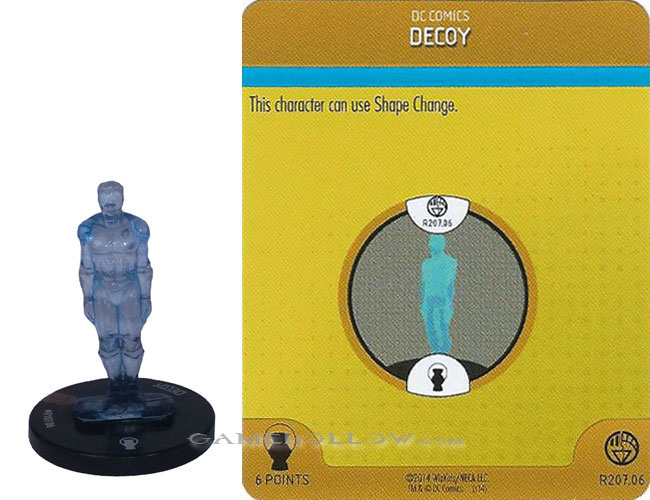 Heroclix DC War of Light OP R207.06 Construct Blue Decoy 3D Relic SR