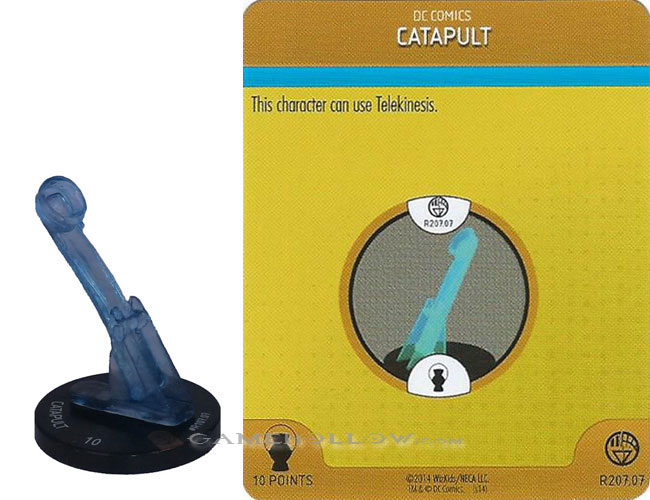 Heroclix DC War of Light OP R207.07 Construct Blue Catapult 3D Relic SR