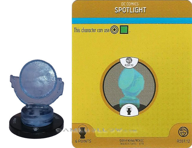 Heroclix DC War of Light OP R207.12 Construct Blue Spotlight 3D Relic SR