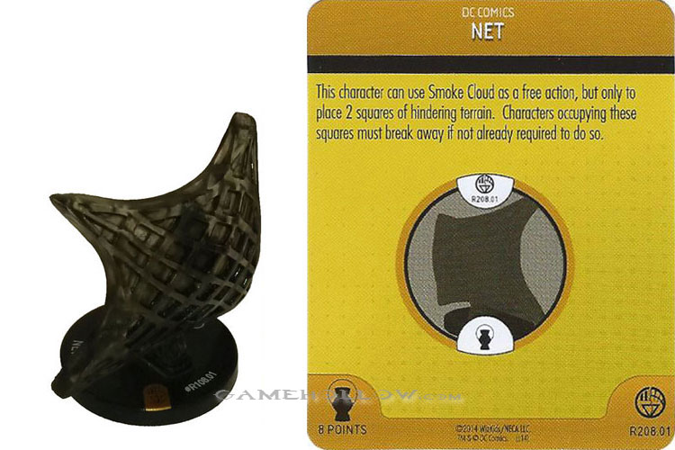 Heroclix DC War of Light OP R208.01 Construct Black Net 3D Relic SR