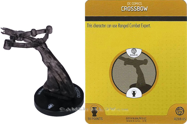 Heroclix DC War of Light OP R208.05 Construct Black Crossbow 3D Relic SR