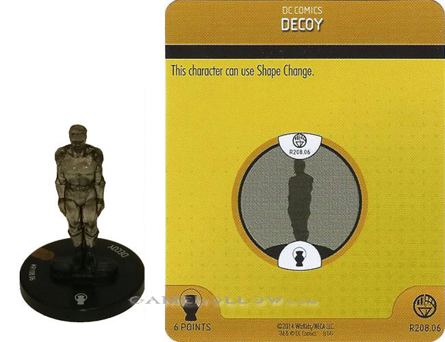 Heroclix DC War of Light OP R208.06 Construct Black Decoy 3D Relic SR