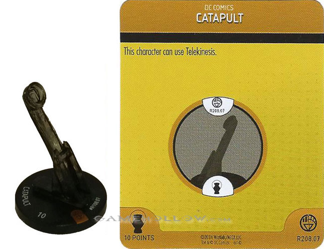 Heroclix DC War of Light OP R208.07 Construct Black Catapult 3D Relic SR