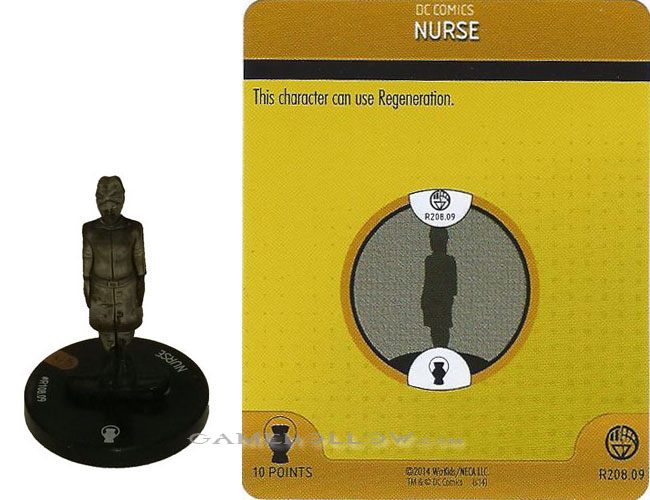 Heroclix DC War of Light OP R208.09 Construct Black Nurse 3D Relic SR