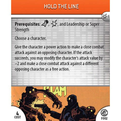 Heroclix Indy Hellboy and the B.P.R.D. F002 Hold the Line