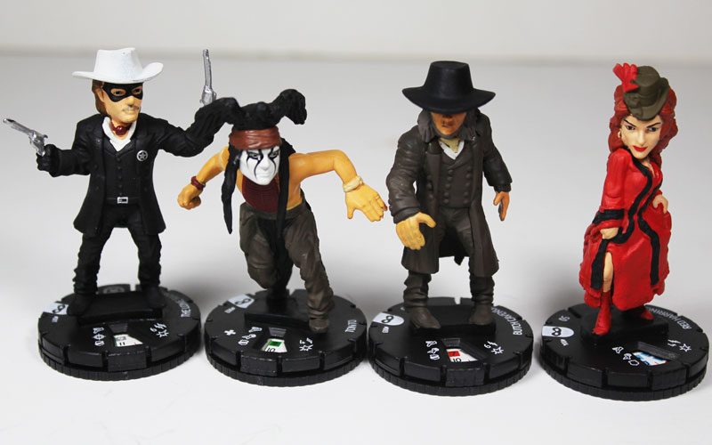 Heroclix Lone Ranger 001-004 Complete Set Tonto Butch Red