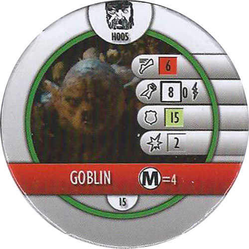 Heroclix Lord of the Rings Desolation of Smaug H005 Goblin (horde token)