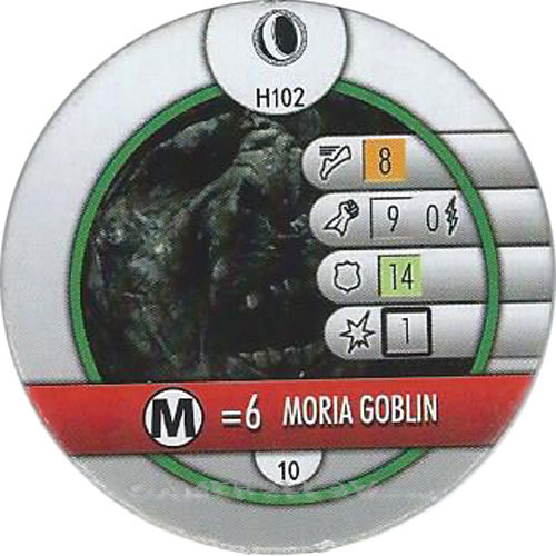 Heroclix Lord of the Rings Fellowship of the Ring H102 Moria Goblin LE (horde token)