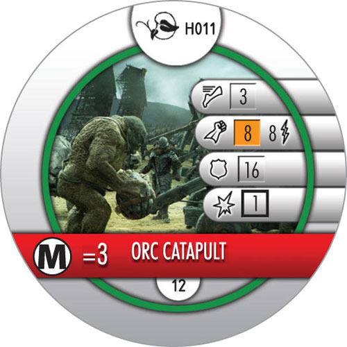 Heroclix Lord of the Rings Lord of the Rings H011 Orc Catapult LE OP Kit (horde token)