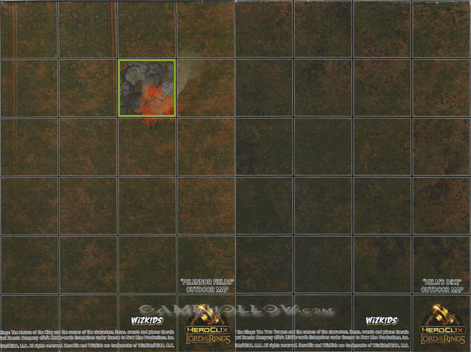 Heroclix Lord of the Rings Lord of the Rings Map Pelennor Fields / Helm's Dike (Lord of the Rings)