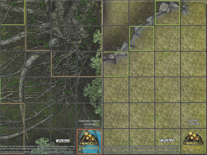 HeroClix Yu-Gi-Oh Duelist Kingdom Forest Map